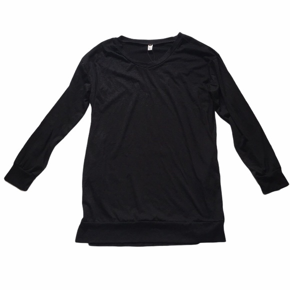 ZZER Black Tunic with Pockets NWT Sz M - Picture 6 of 7